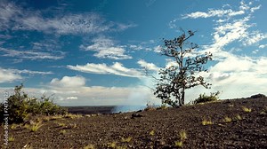 Kilauea Caldera Volcanoes National Park Time Lapse