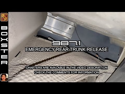Emergency Rear Trunk Release | Porsche Boxster (987.1 and 987.2) (2005 - 2012)