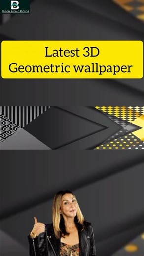 Geometric Wallpaper Ideas for Home | 3d geometric wallpaper | Modern Geometric Art Wallpaper #shorts