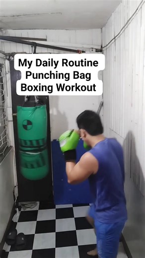 My Daily Routine punching bag workout boxing #exercise #boxing #workout #punchingbag | Allan M Onis