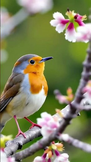American Robin Bird Song 🐦 | Peaceful Spring Morning Sounds | ASMR Nature