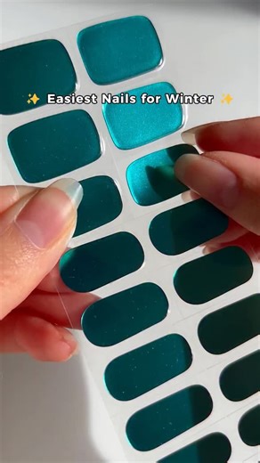 Gel Nail Stickers/Wraps on Instagram: "Easiest nails in 7 minutes! #nail #nailtutorial"