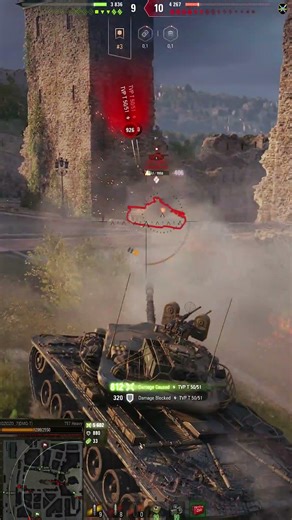 T57 Heavy Tank Video in Ultra HD 4K 🔝 8158 DMG, 5 Kills, 1357 EXP | World of Tanks #Shorts 2