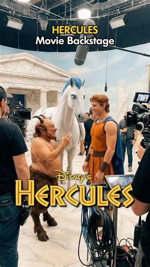 Behind the Scenes of Hercules Movie Backstage #shorts #hercules #disney #movie #tomholland
