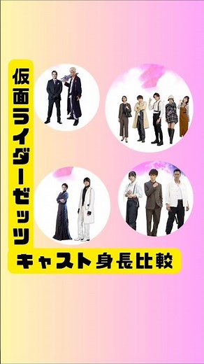 仮面ライダーゼッツ出演キャスト身長比較#仮面ライダーゼッツ #仮面ライダー #今井竜太郎#堀口真帆 #古川雄輝 #小貫莉奈#平川結月#天野浩成 #川平慈英#ミムラ