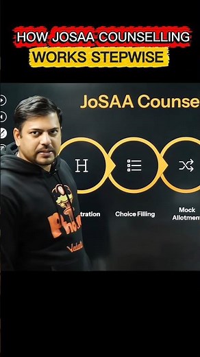HOW joSSA COUNSELING WORKS FULL DETAILS🔥💥 #jossa #jeeaspirants #motivation #shorts #iit #iitjee