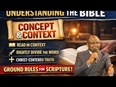 GROUND RULES TO UNDERSTAND THE CONCEPT AND CONTEXT OF SCRIPTURE