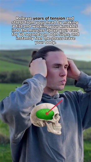 As an acupuncturist, I do this every day to help release tension from my head — especially around