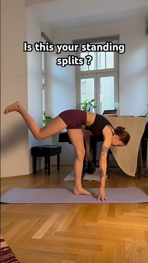 How to do standing split! #yogaforbeginners