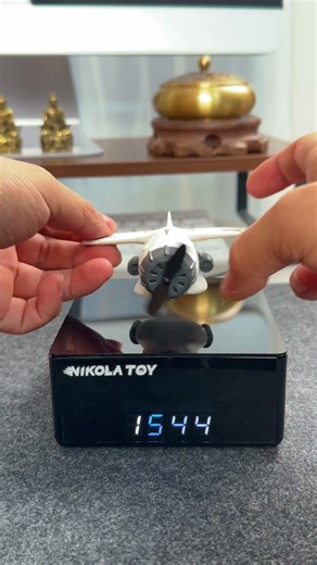 Why isn't the propeller on the little airplane turning?