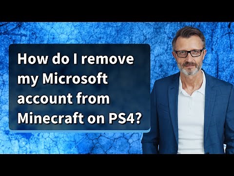 How do I remove my Microsoft account from Minecraft on PS4?
