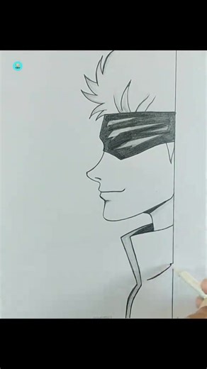 142K views · 3.1K reactions | Gojo Drawing Step by step#pencildrawing #digitaldrawing #drawingwithpencil #dailyart #artlover #animedrawing #artwork #asmr #arttutorial #drawings #foryoupageシ #foryouシ #fyp | Kkm Itachi | Facebook