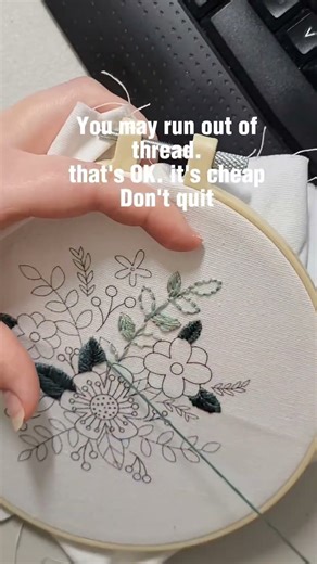 Day 2 of learning to embroider with beginner tips and tricks