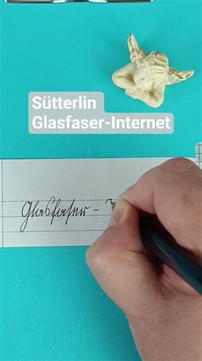 Glasfaser-Internet 🤠 #sütterlin #deutscheschrift