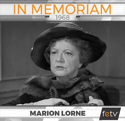 Remembering Marion Lorne, who passed away on this day in 1968. Lorne's career began on Broadway in 1905, where she starred on stage in both New York City and London. She made her film debut in 1951 and continued to play minor roles in film and television for the next decade and a half. 💃🎼 Her last and most remembered role was playing Aunt Clara on #Bewitched, a beloved character on the show until Lorne's passing in 1968. The actress even won an Emmy posthumously for the role, which Elizabeth M
