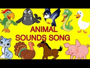 Animal Sounds Song|The Animal Sounds Song|Learn Animal Names and sounds