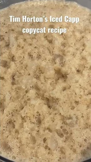 Tim Horton’s Iced Capp copycat recipe