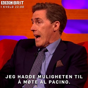 Rob Brydon gjør en fantastisk Al Pacino-imitasjon men nektet å møte ham 😂 Se The Graham Norton Show i kveld 22:00 på BBC Brit | BBC Nordic