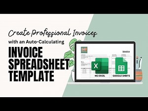Still Manually Creating Invoices? Try This Auto-Calculating Invoice for Excel & Google Sheets