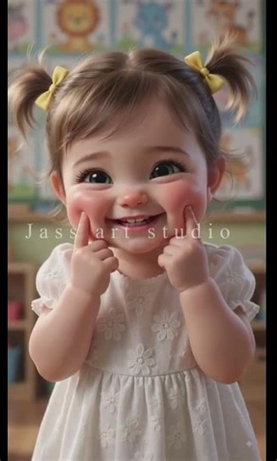 Learn Body Parts Names for Kids | Cute Girl Body Parts Learning