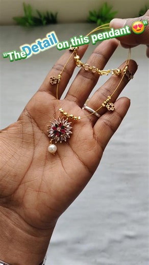 Floral AD Pendant Invisible Chain | Classy & Elegant ✨#shorts