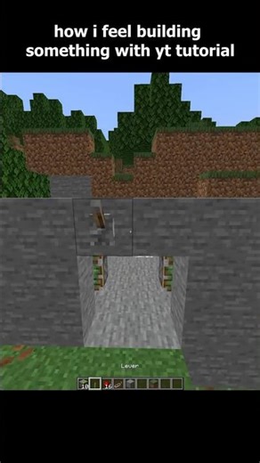 How I Feel Buliding Sumthing With Yt Tutorial 😀 #minecraft