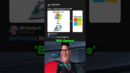 Bill Gates Caught Lying About His Logo #coding #programming #python #shorts