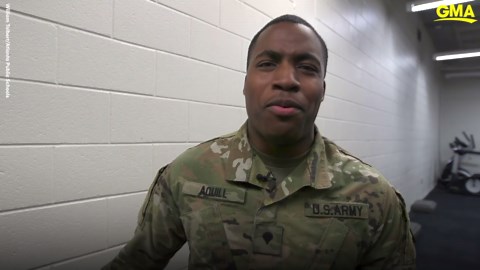 Army son surprises mom at high school pep rally after 2 years deployed