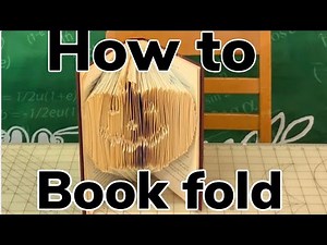 How to do book folding ( a pumpkin )