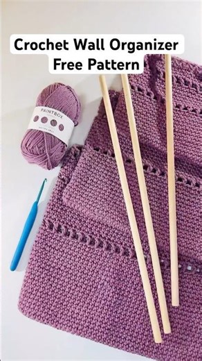 How to Crochet a Wall Organizer | Free Pattern & Cozy Home Décor