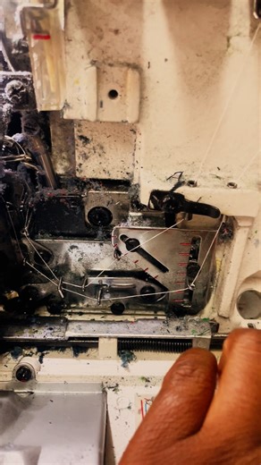 Step by step guide on how to thread an overlocker machine #LearnEveryday | Ndini Trending