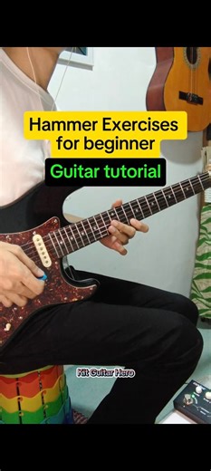 Hammer exercises for beginner / guitar tutorial 🎸🎶 🎸 Smiger LG-2 PRO RW BLK 🎸 #guitartutorial #guitarlessons #guitarlessonsforbeginners #guitar #kitguitarhero | Kit Guitar Hero