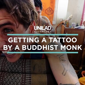 473K views · 2.2K reactions | During his travels to Bangkok, Austin recieved a traditional Sak Yant tattoo from a buddhist monk  | UNILAD Adventure | Facebook