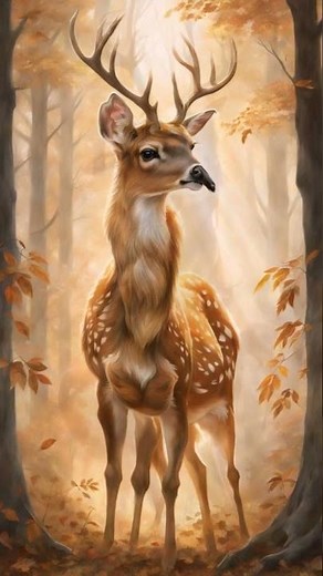 Girl in deer transformation animal tf #shorts