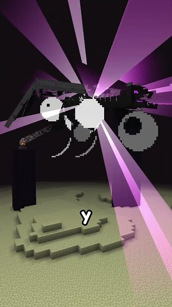 End Crystal vs. Ender Dragon in Minecraft