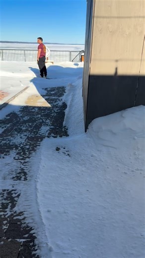 He’s just a chill guy 🥰🤍❄️ #snow #traversecitymichigan #puremichigan #explore #life | Paula Heckenast