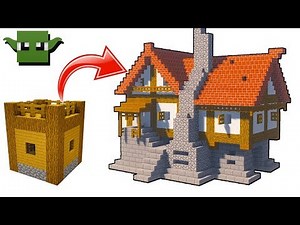 Minecraft Medieval House Tutorial (EASY 5X5 BUILDING SYSTEM)