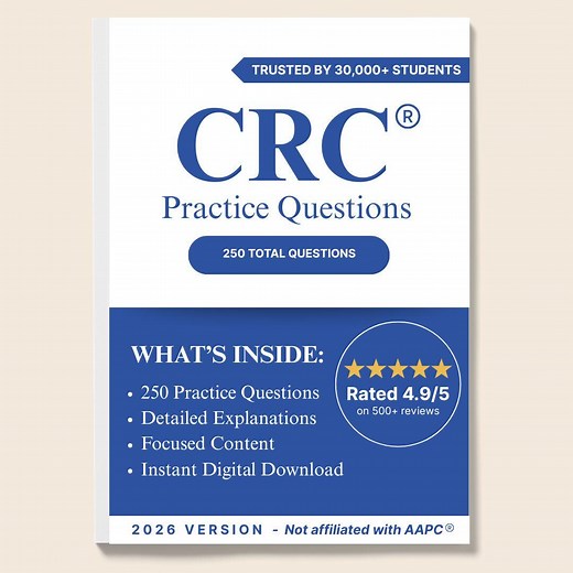 CRC® 2026 Practice Exam | 250 Questions With Rationale - Etsy