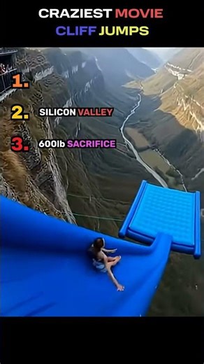 Craziest MOVIE CLIFF Moments 😱🔥#cliffactivity #cliff