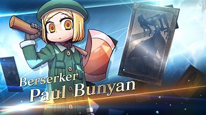 ★1 (C) Paul Bunyan (Berserker of Learning with Manga) is back with Re-Revival: All the Statesmen! Learning with Manga: The History of the American Frontier! "The pioneer call echoes across the land. Out of lumberjack folklore, she comes bearing udon dough!" For more information, visit https://fate-go.us/news/?category=NEWS&article=/iframe/2022/0704_rerestatesmen/ | Fate/Grand Order USA