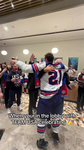 Team USA Celebrates Olympic Victory in Hockey!