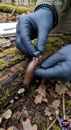 Tiny Camera on a Millipede Exploring the Underground World #millipede #animals #POV