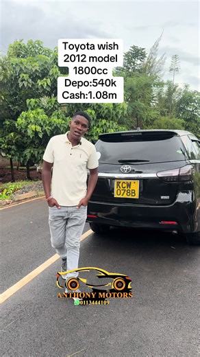 🚙 2012 Toyota Wish 1800cc Valvematic – FOR SALE 🔥 • 1.8L Petrol Engine • Valvematic Technology • Automatic Transmission • 7-Seater MPV • Off-Road Tires Fitted 💪 • Spacious & Comfortable Interior 💰 Cash Price: KSh 1.08M 💵 Deposit: KSh 540K Clean family car. Smooth, reliable & ready to drive 🇰🇪🔥 #ToyotaWish #Wish2012 #Valvematic #7Seater #UsedCarsKE 🚙