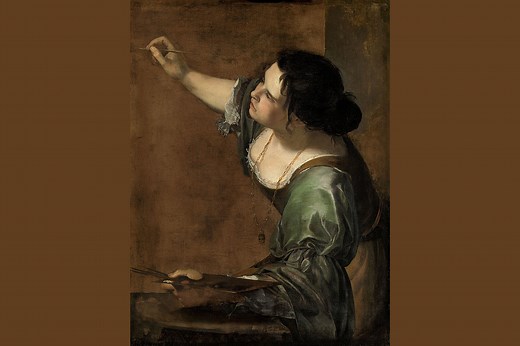A Moment in Art history: Self-Portrait as the Allegory of Painting by Artemisia Gentileschi - what do self-portraits reveal about artists? - RedDotBlog