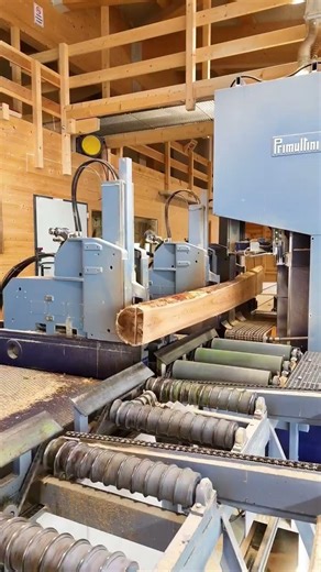 Fully Automated Sawmill: Perfection in Motion ⚙️ #germanengineering #wood #logix #cnc #machine