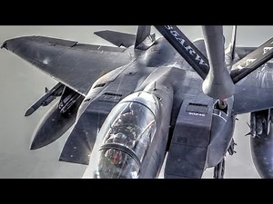 F-16, F-15 Aerial Refueling with KC-135 Stratotanker