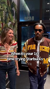 When it’s your first time going to @starbucks 🤦🏾‍♂️😩😂😂😂😂☕️ Letterman Jacket: @madefraiche_ 🔥 W/ @gracepritch #Comedy #Jokes #Starbucks #Coffee #Reels | KoreyWitha K