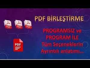 PDF Birleştirme | En Kolay Yollar İle