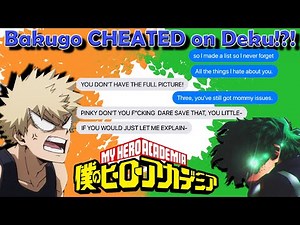 Bakugo CHEATED on Deku!? Lyric 'Prank' 🎶 | MHA Texts | BNHA Texts