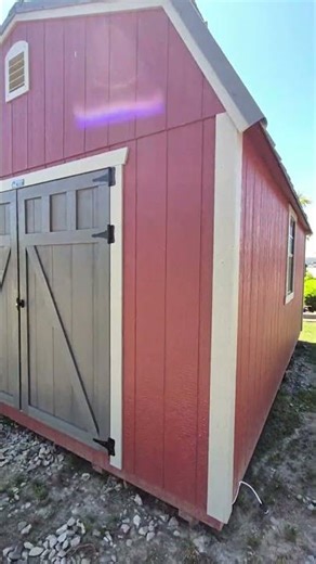 12x16 Lofted Barn Shed with Electrical Package #shedhappens #shed #storagesolutions #storageshed